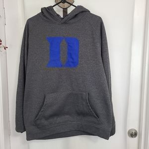 (2015) Duke Blue Devils Club Twill Hoodie, Size: XL Color: Grey / Blue letter